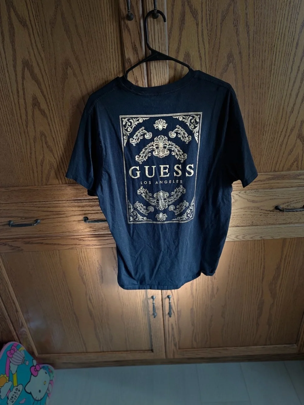 GUESS Black Short Sleeve Logo Tee - Picture 2 of 3